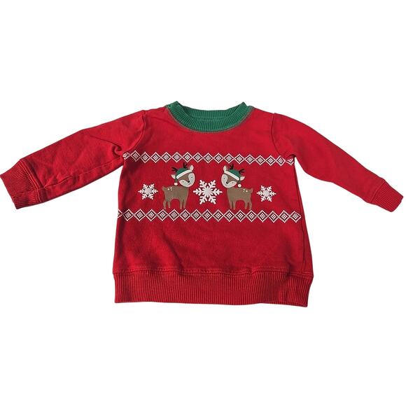 Carters Just One You Baby Size 3 Months 2pc Santa Top Bottom Set Plus Extra Top - Picture 6 of 14